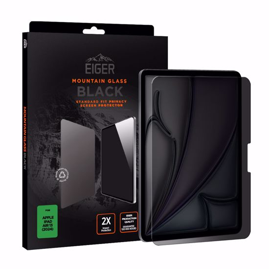Picture of Eiger Eiger Mountain Black Privacy Tablet Screen Protector GRS for iPad Air 13 (2025) / (2024)
